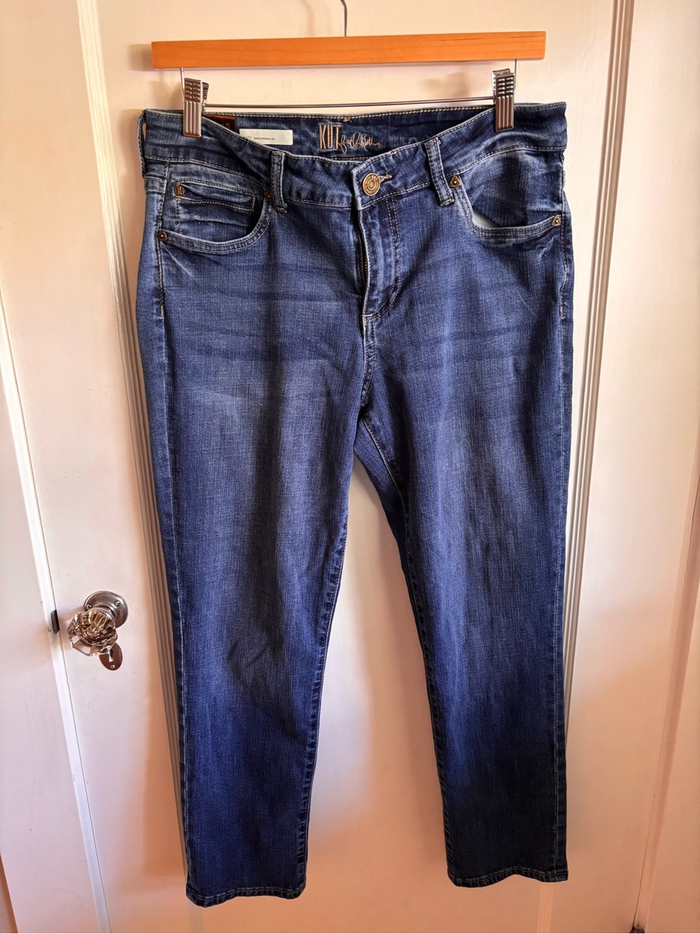 Kut from the Kloth Katy Midnight Blue Straight Leg Jeans